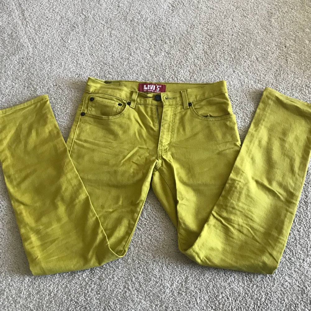 Levi’s 510 Super Skinny 18 Regular 29x29 LimeGreen